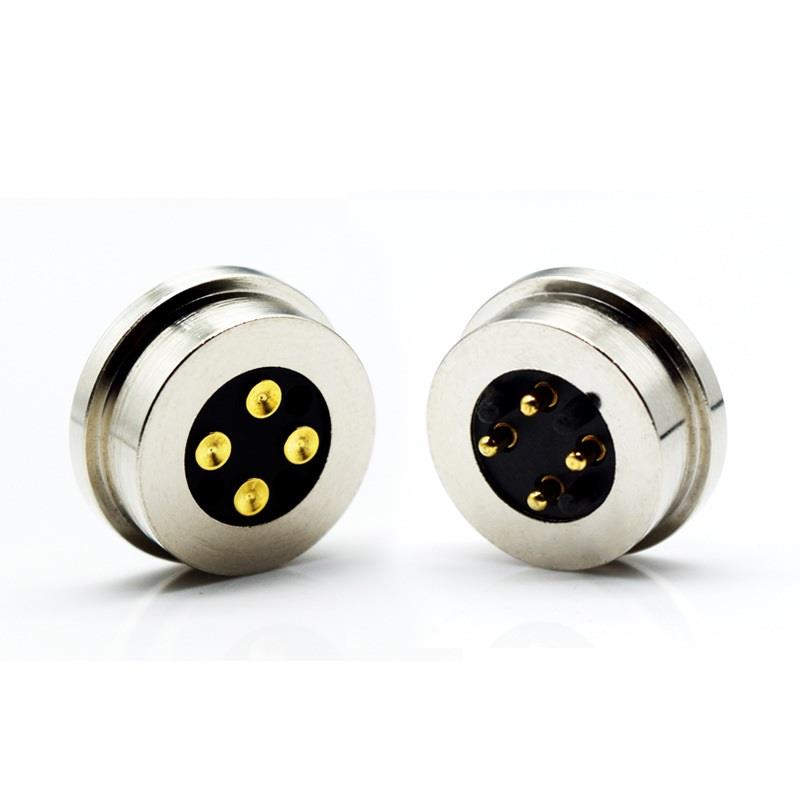 2pin/3pin/4pin/5pin/6pin Magnetic macho & fêmea pogo pin conector para LED